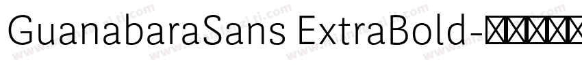 GuanabaraSans ExtraBold字体转换